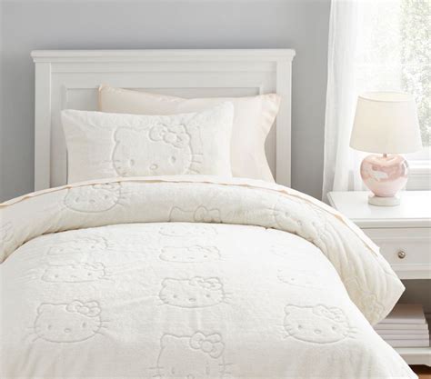 Howdy there kitten magical faux fur bedspread from pottery barn